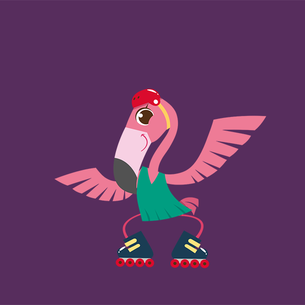 Makro - flamingo