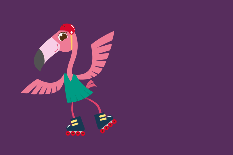 Makro - flamingo